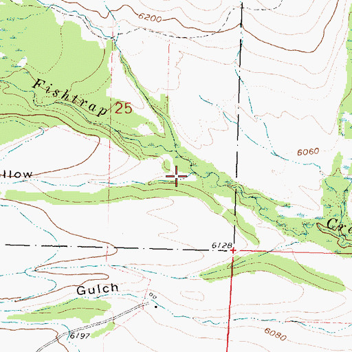 Topographic Map of Camp Hollow, MT
