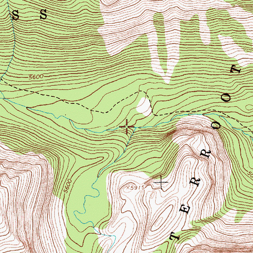 Topographic Map of Capitan Creek, MT