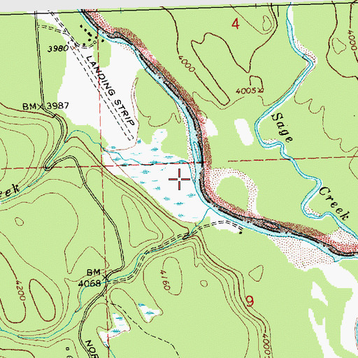 Topographic Map of Colts Creek, MT