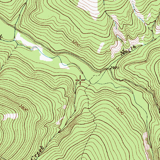 Topographic Map of Conn Creek, MT