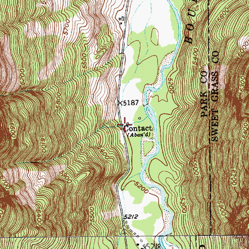Topographic Map of Contact, MT