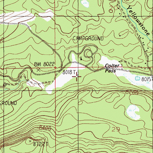 Topographic Map of Cooke Ranger Station, MT