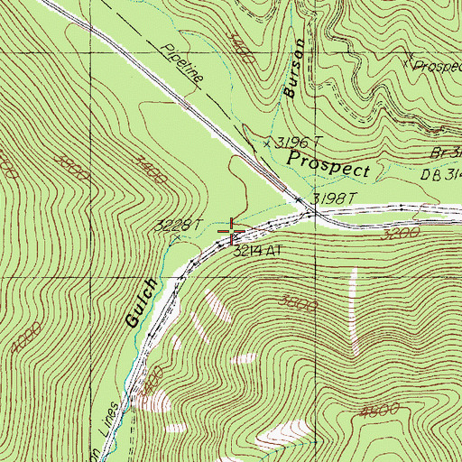 Topographic Map of Cooper Gulch, MT