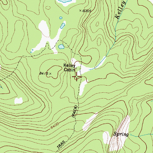 Topographic Map of Copper Creek Trail, MT