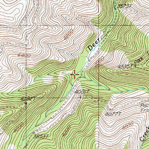 Topographic Map of Cromie Creek, MT