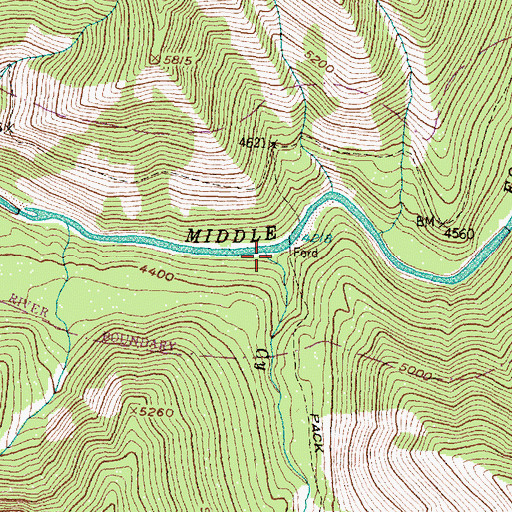 Topographic Map of Cy Creek, MT