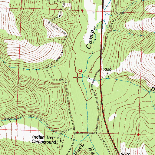 Topographic Map of Dick Creek, MT