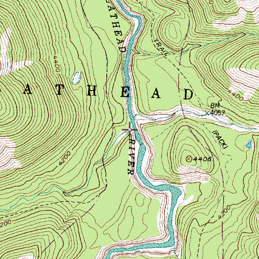 Topographic Map of Dirtyface Creek, MT