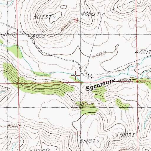Topographic Map of McDonald Ranch, AZ