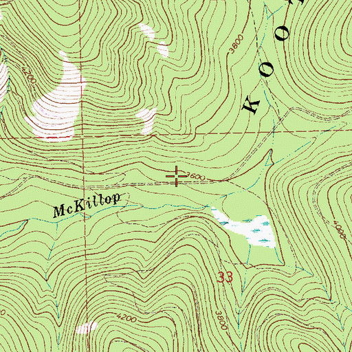 Topographic Map of Divide Trail, MT