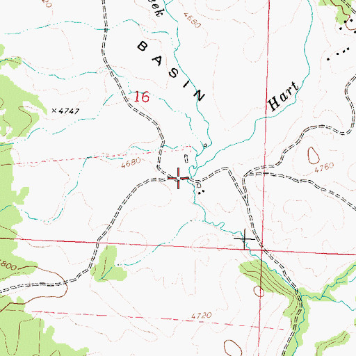 Topographic Map of Doran Creek, MT