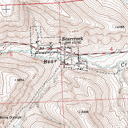 Topographic Map of Foster Gulch, MT