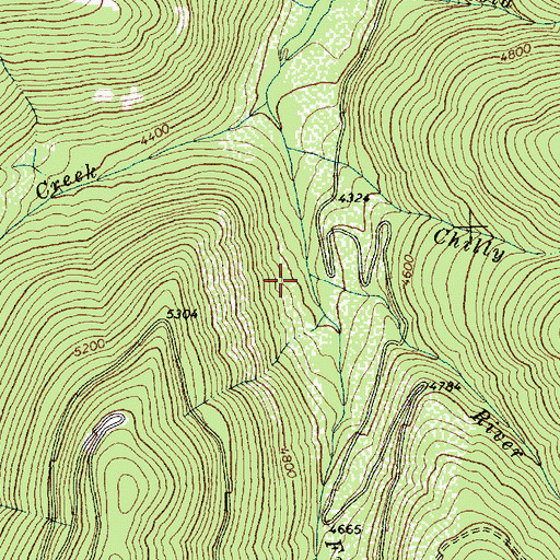 Topographic Map of Freezeout Creek, MT
