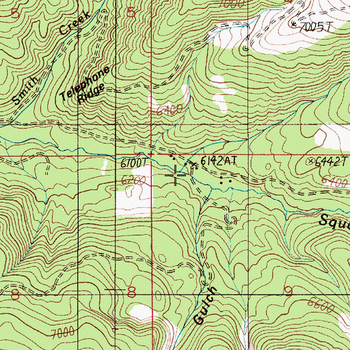 Topographic Map of French Creek, MT