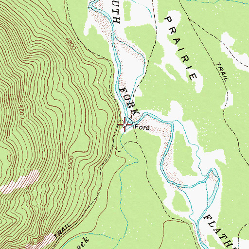 Topographic Map of Gordon Creek, MT