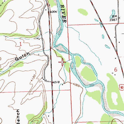 Topographic Map of Hart Gulch, MT
