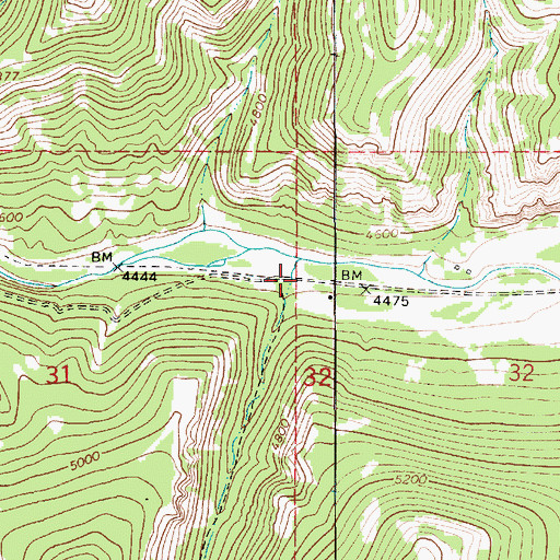 Topographic Map of Holter Gulch, MT