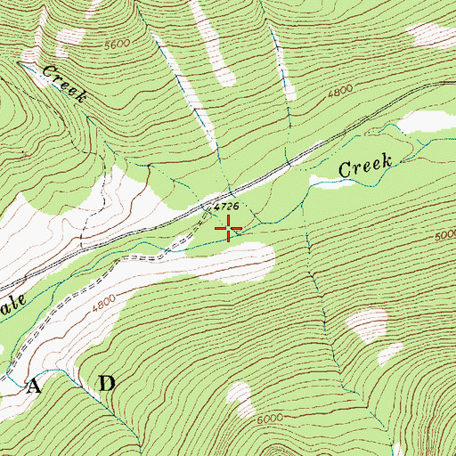 Topographic Map of Inuya Creek, MT
