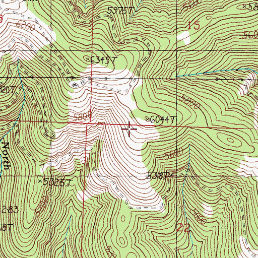 Topographic Map of Iris Point Trail, MT