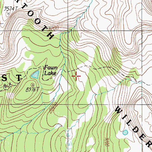Topographic Map of Jardine-Hellroaring Trail, MT