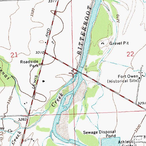 Topographic Map of Kootenai Creek, MT