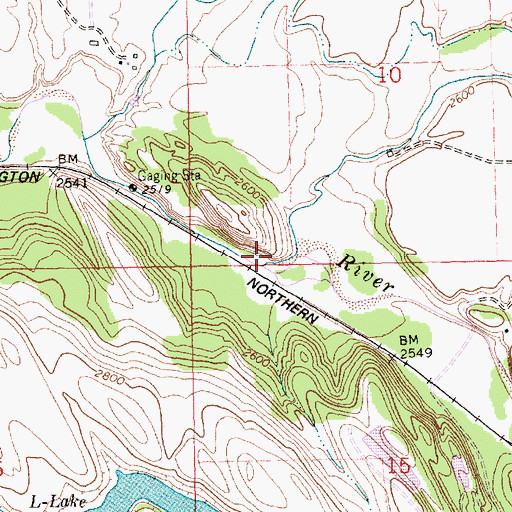 Topographic Map of Ksanka Creek, MT