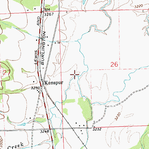 Topographic Map of Larry Creek, MT