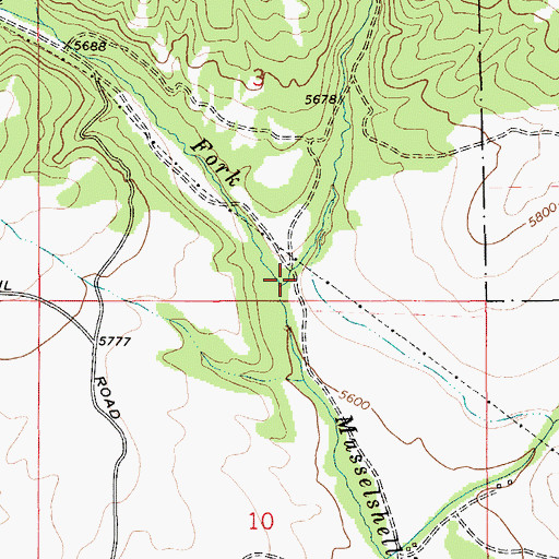 Topographic Map of Lion Creek, MT