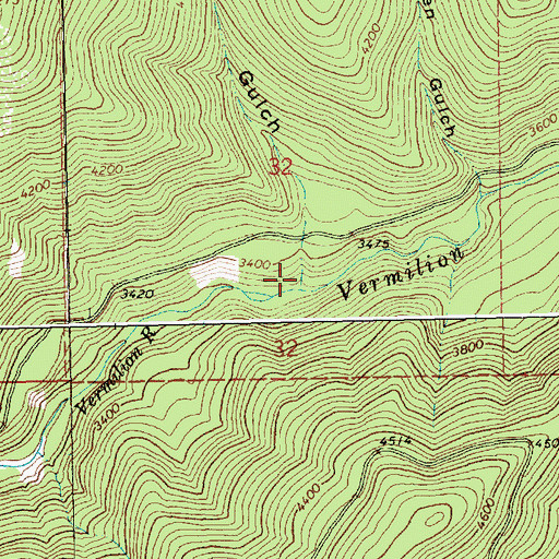 Topographic Map of Little Joe Gulch, MT