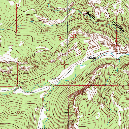 Topographic Map of Lost Fork Judith River, MT
