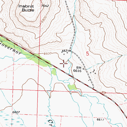 Topographic Map of Marys Gulch, MT