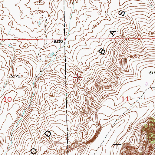Topographic Map of McLeod Basin, MT