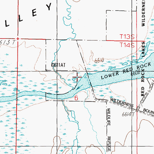 Topographic Map of Metzel Creek, MT