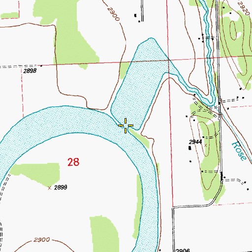 Topographic Map of Mill Creek, MT