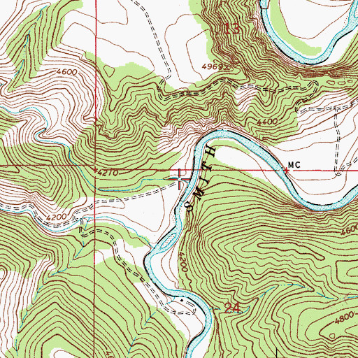 Topographic Map of Mud Gulch, MT