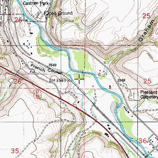 Topographic Map of Neil Creek, MT