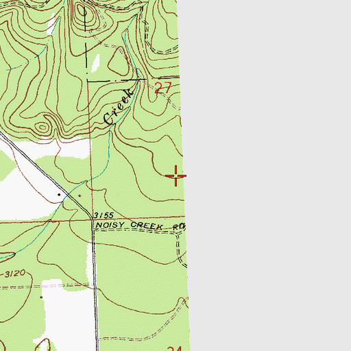Topographic Map of Noisy Creek, MT