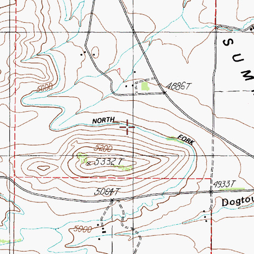 Topographic Map of North Fork Missouri Ditch, MT