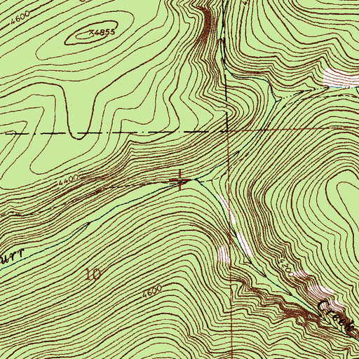 Topographic Map of North Fork Murr Creek, MT