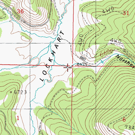 Topographic Map of Northey Gulch, MT