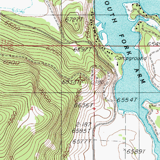 Topographic Map of Observation Point, MT