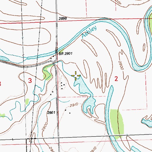 Topographic Map of Patrick Creek, MT