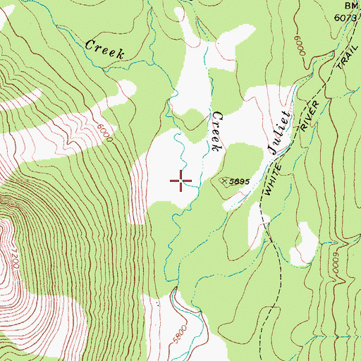 Topographic Map of Pedro Creek, MT