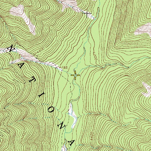 Topographic Map of Peril Creek, MT