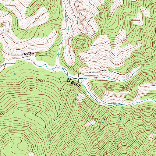 Topographic Map of Rambler Creek, MT