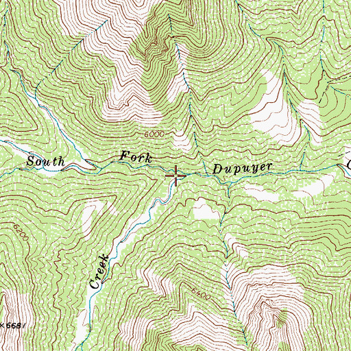 Topographic Map of Rival Creek, MT