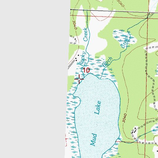 Topographic Map of Rocky Creek, MT