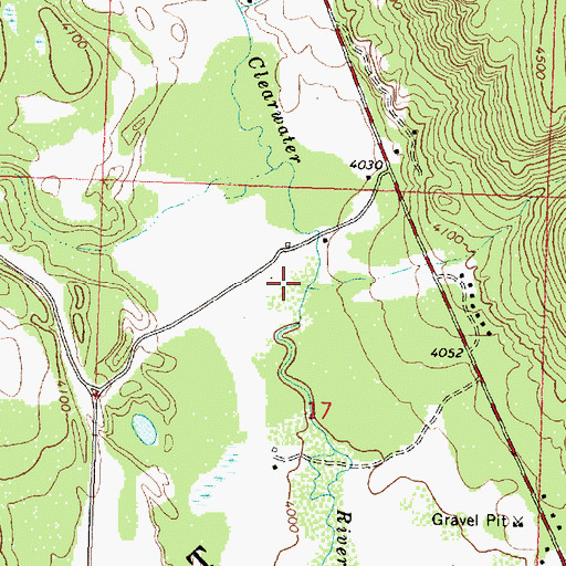 Topographic Map of Sawyer Creek, MT