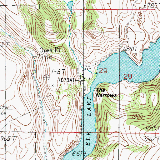 Topographic Map of Selby Resort, MT