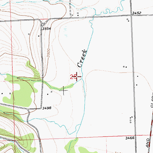 Topographic Map of Sheafman Creek, MT